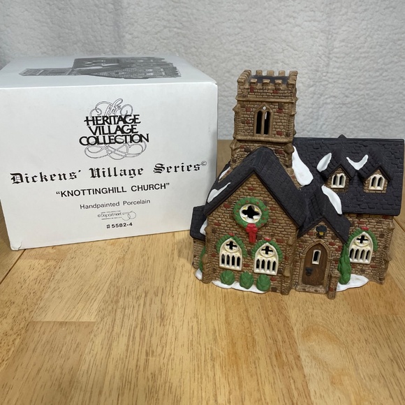 Department 56 Heritage Collection Dicken’s Village Series “Knottinghill  Church” - Picture 7 of 10
